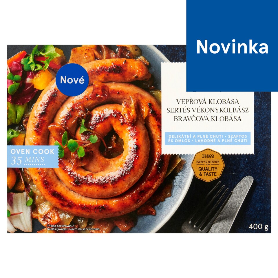 Tesco Confit bravčová klobása 400 g