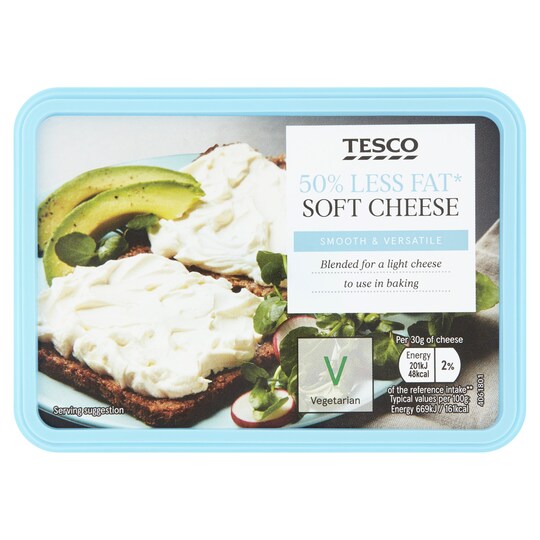 Tesco 50% Less Fat Soft Cheese