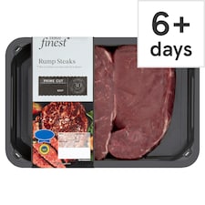 Tesco Finest 2 Beef Rump Steaks 510G