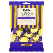 Tesco Milk Chocolate Eclairs 200G
