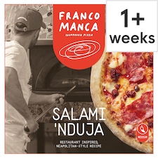 Franco Manca Salami & 'Nduja Pizza 452g