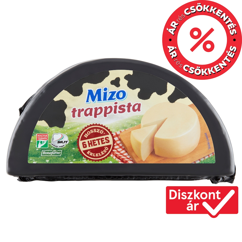 Mizo hosszú érlelésű trappista sajt 700 g  1. kép
