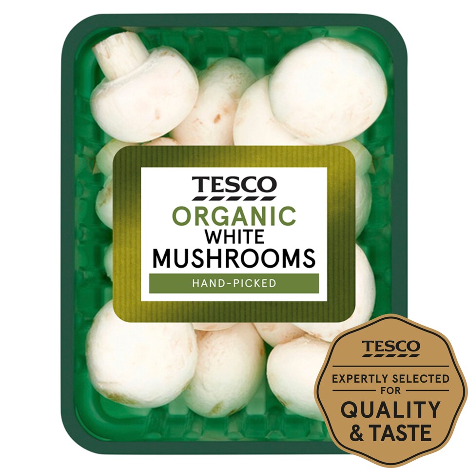 image 1 of Tesco Organic White Mushrooms 290G
