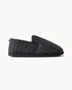 image 1 of F&F Striped Closed Back Slippers in Grey