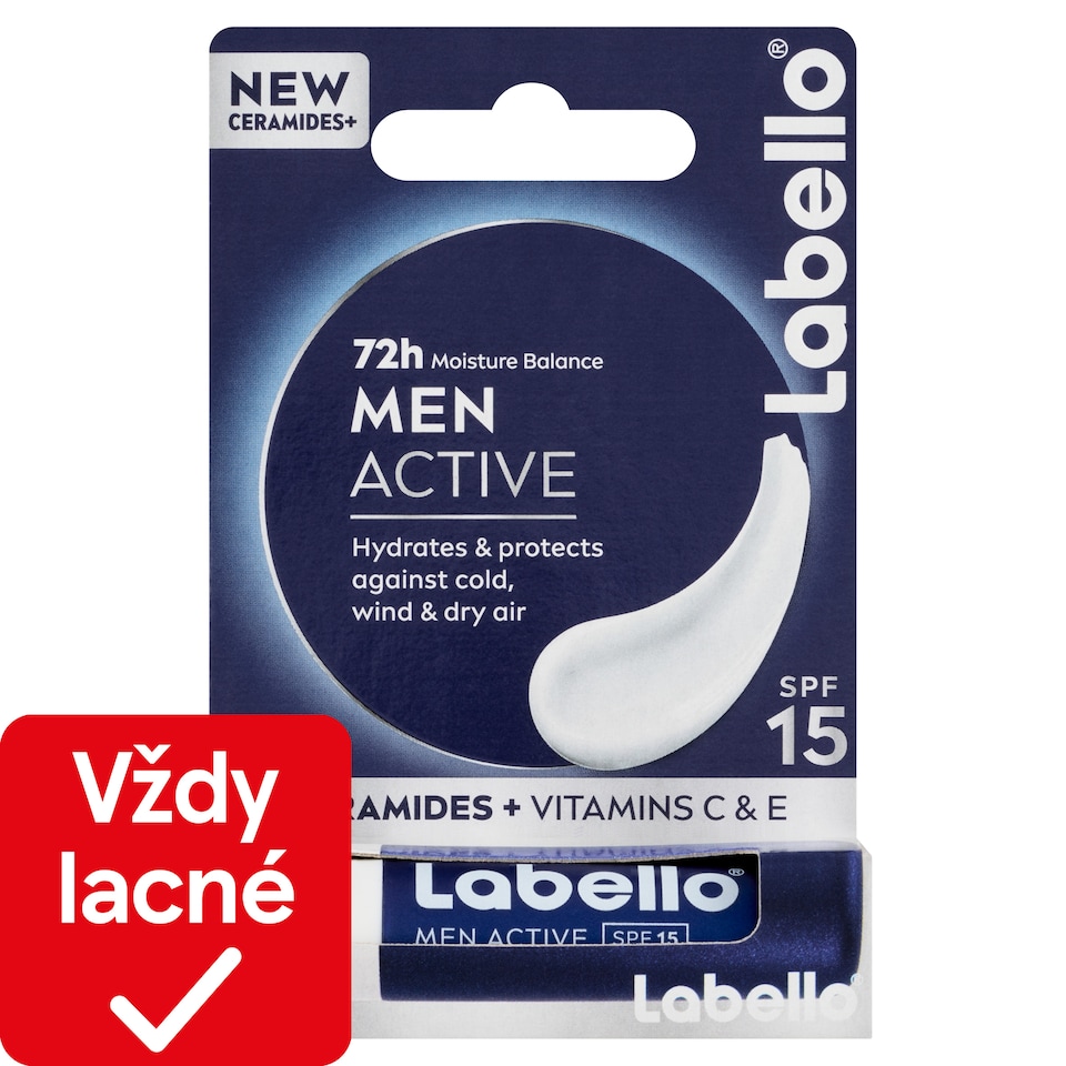 image 1 of Labello Men Active Caring Lip Balm SPF 15 4.8 g