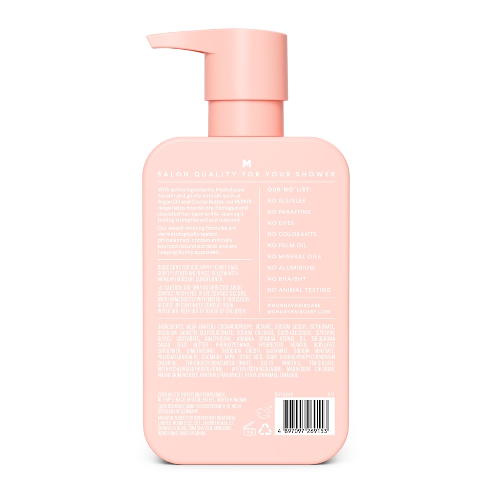 image 1 of Monday Repair Kertain Plus Shampoo 354Ml