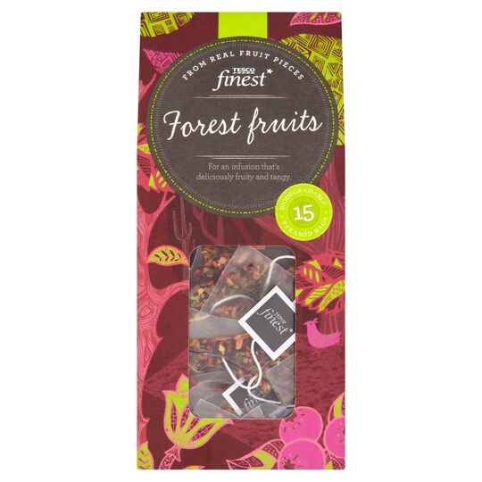 Tesco Finest* Forest Fruits Pyramid Tea 15S 37.5G Tesco Groceries