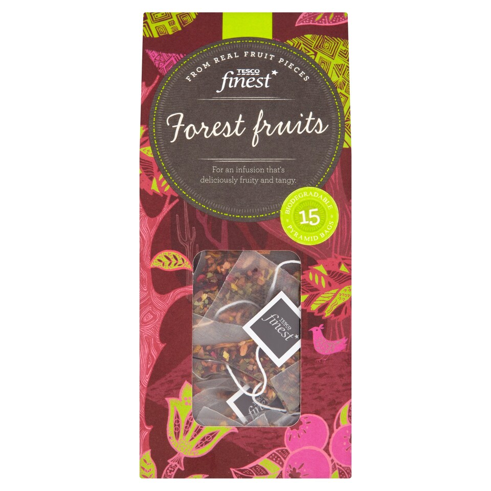 Tesco Finest* Forest Fruits Pyramid Tea 15S 37.5G