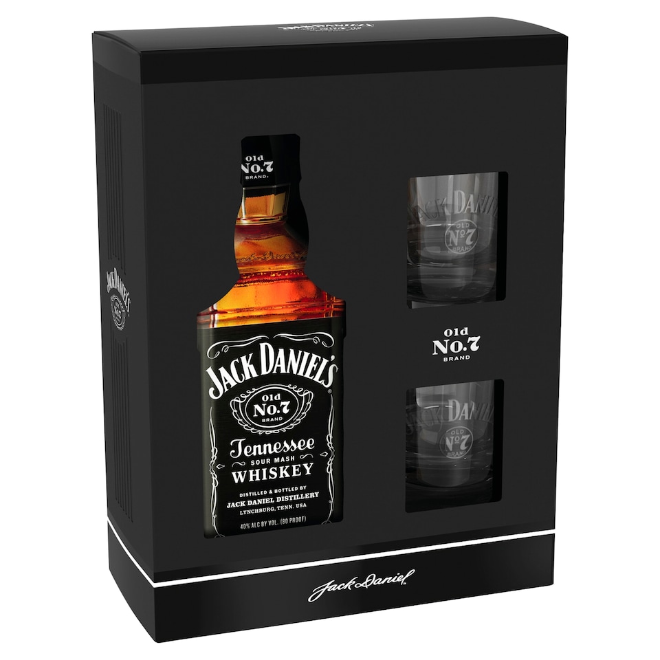 Jack Daniel's Tennessee Whiskey 40 % 0.7 L + 2 Glasses