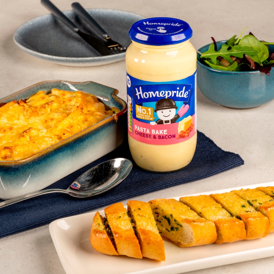 image 1 of Homepride Cheese & Bacon Pasta Bake Sauce 485g