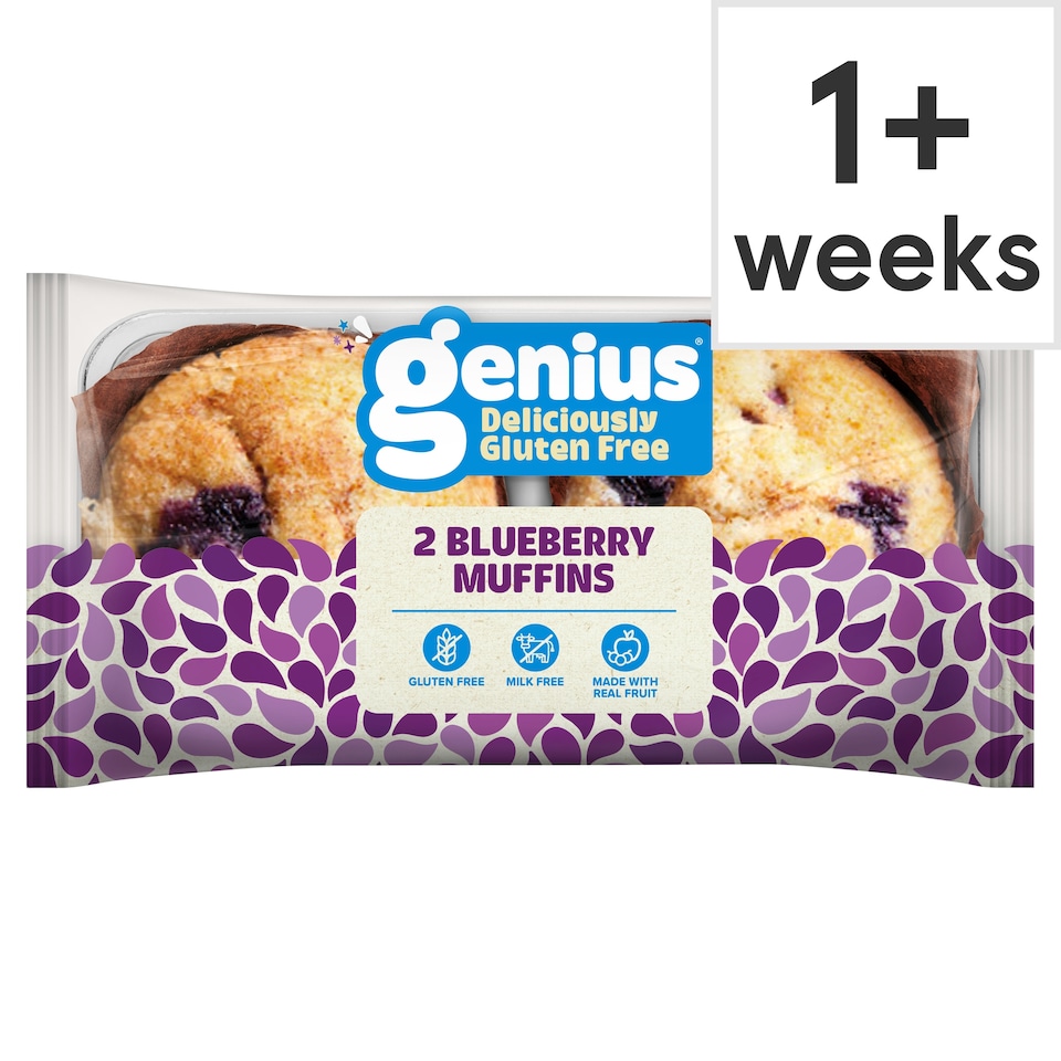 Genius Gluten Free Blueberry Muffins 2 Pack