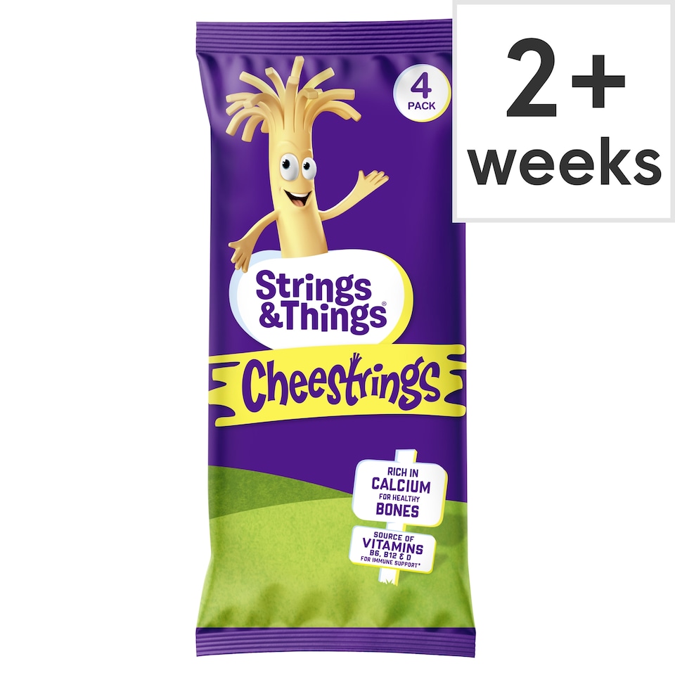 image 1 of Cheestrings Original Cheese Snacks 4 Pack 80G
