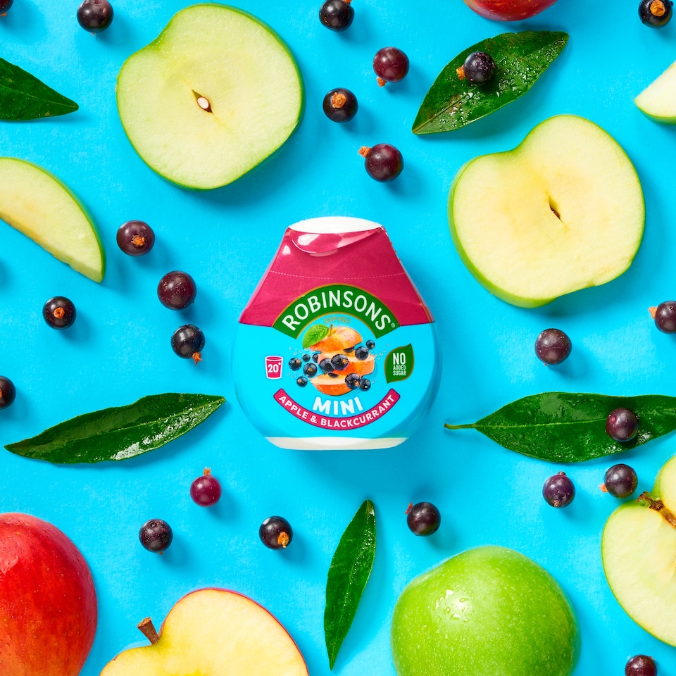 image 1 of Robinsons Mini Apple & Blackcurrant On-The-Go Squash 66ml