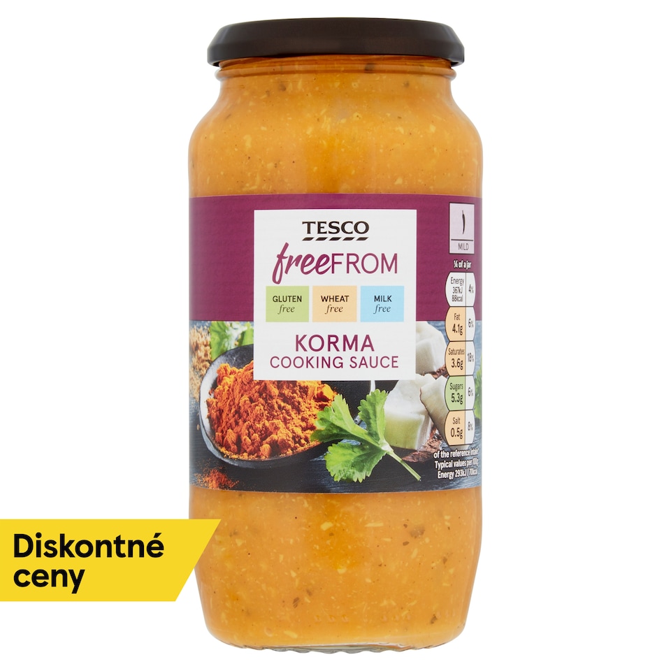 obrázok 1 z Tesco Free From Krémová omáčka s kokosom 500 g