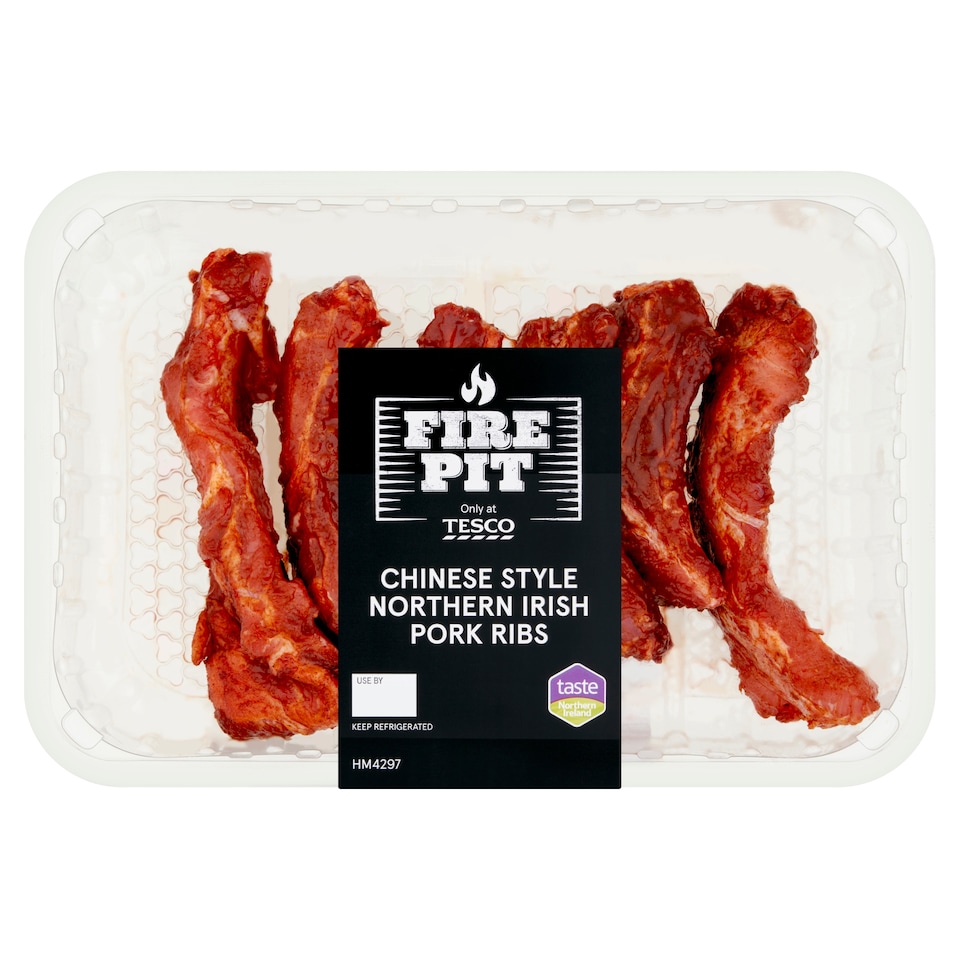 Tesco Fire Pit Chinese Style Northern Irish Pork Ribs 500g