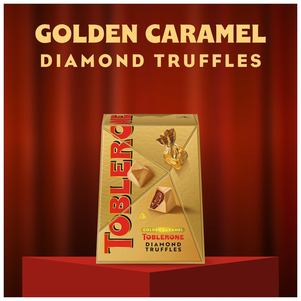 image 1 of TOBLERONE TRUFFLES GOLDEN CARAMEL 180g