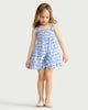 image 1 of F&F Girls Pure Cotton Shell Print Playsuit in Blue