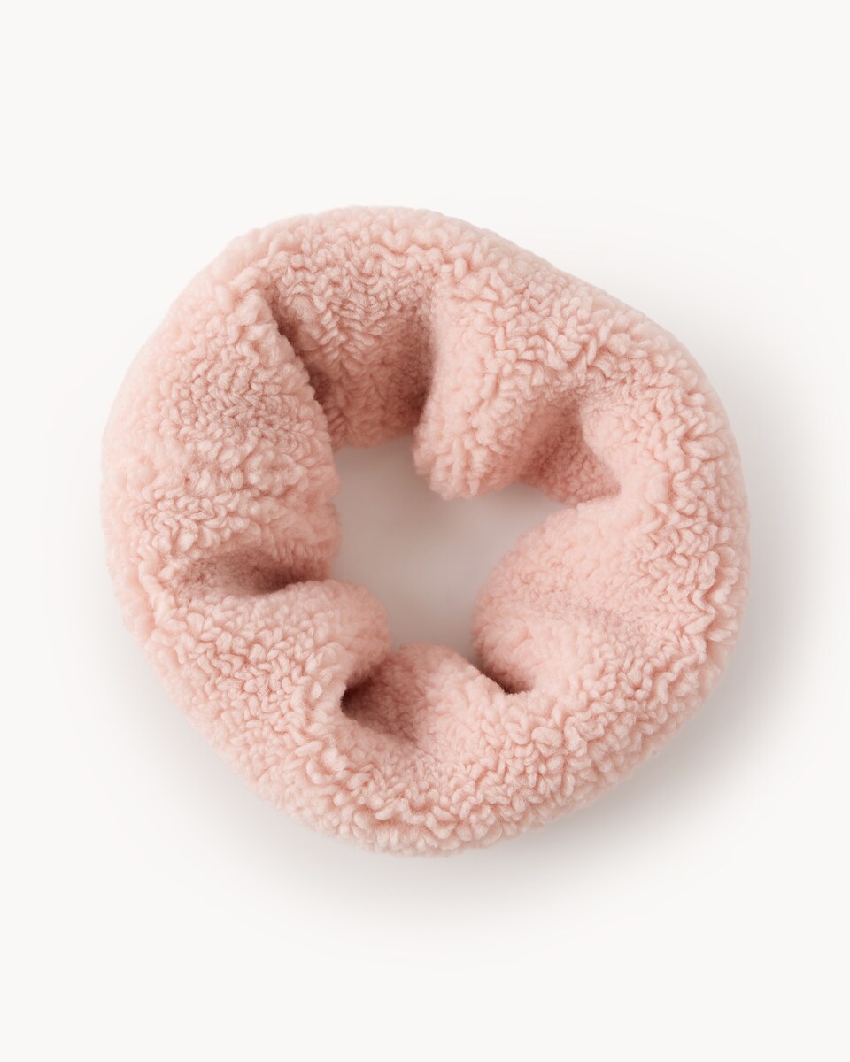 image 1 of F&F Girls Borg Fleece Snood in Pink