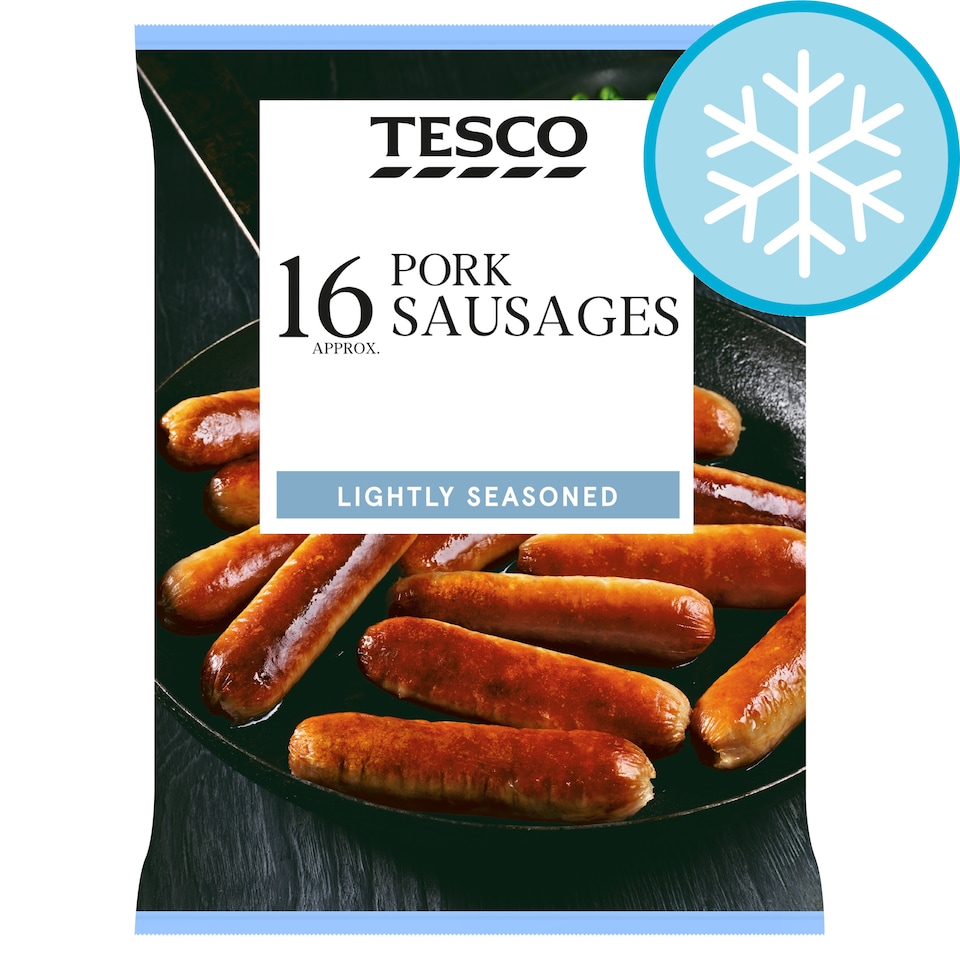 Tesco 16 Pork Sausages 720g