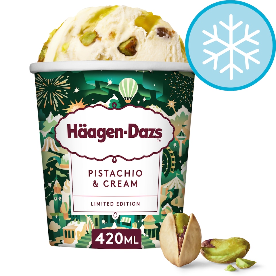 Haagen-Dazs Pistachio & Cream Ice Cream Tub 420ml