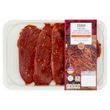 Tesco Piri Piri Northern Irish Beef Sizzle Steaks 360g