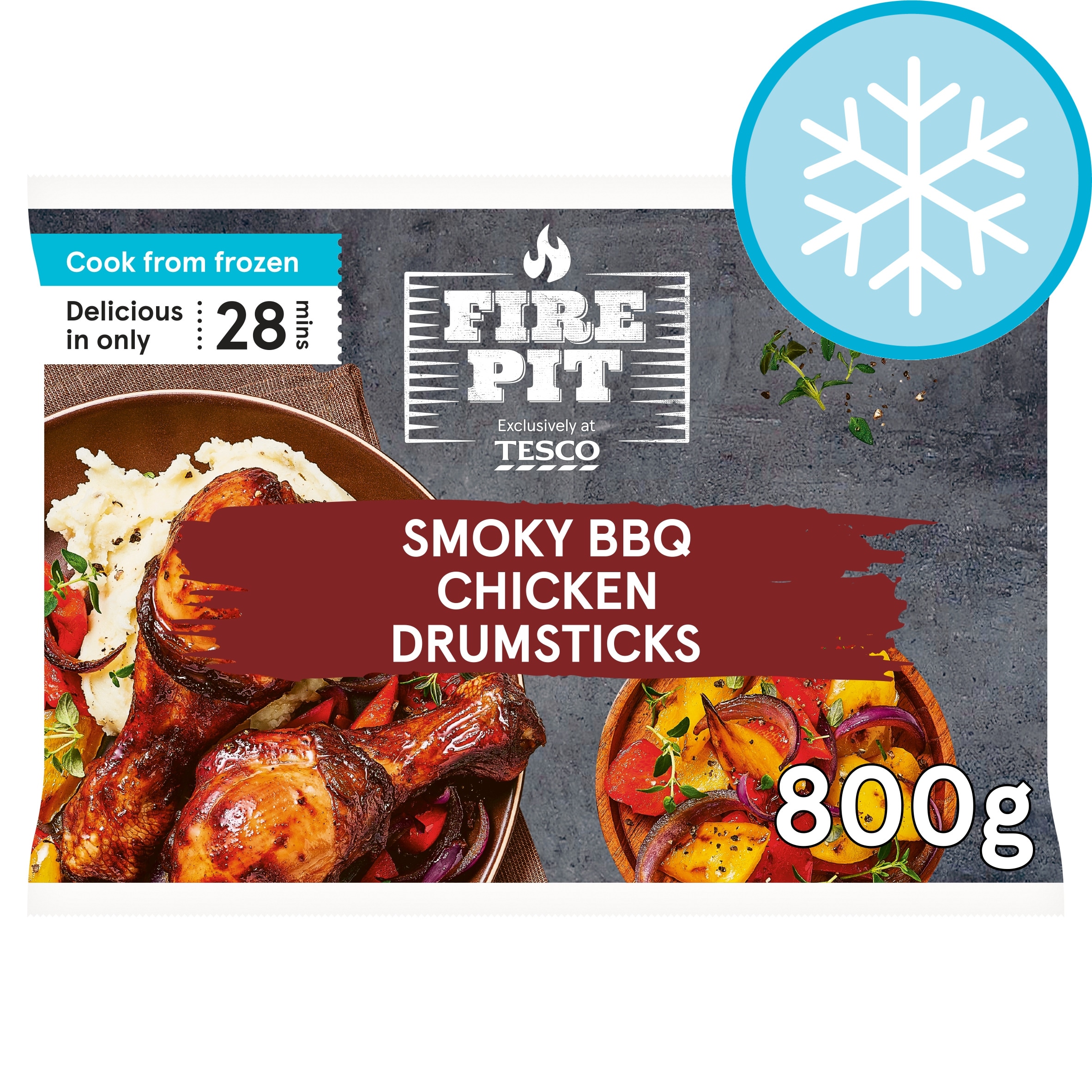 Fire Pit Tesco Smokey BBQ Chicken Drums 800g