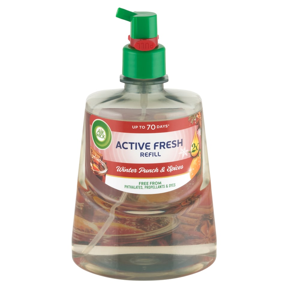 Air Wick Active Fresh Gyümölcsös Téli Puncs utántöltő 228 ml