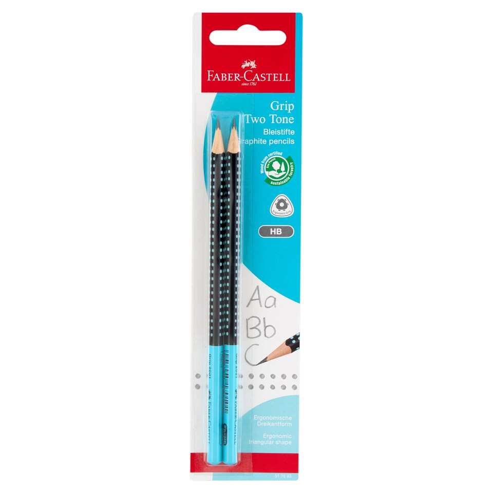 Faber-Castell Grip Two Tone grafitceruza HB 2 db