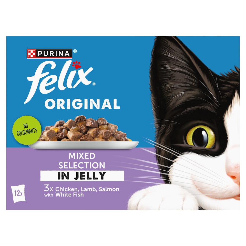 image 1 of FELIX ORIGINAL Mixed Selection in Jelly Wet Cat Food 12x85g