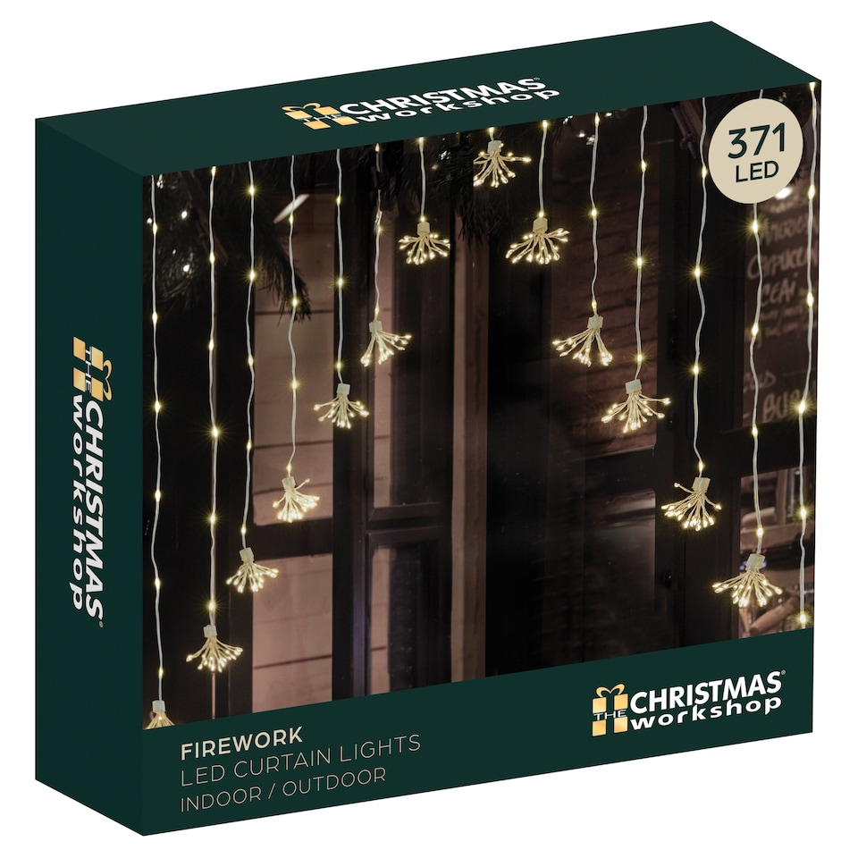 Christmas Workshop Firework LED Curtain Lights