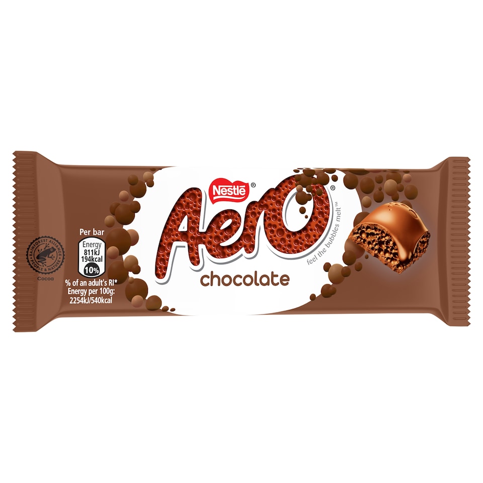 image 1 of Aero Purely Milk Chocolate Bar 36G