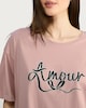 image 2 of F&F Pure Cotton Amour Print Short Sleeved Nightdress in Multi Pink