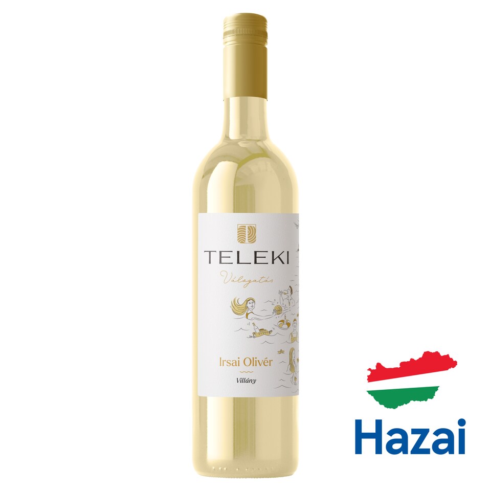 Teleki Válogatás Villányi Irsai Olivér classicus száraz fehérbor 11,5% 0,75 l