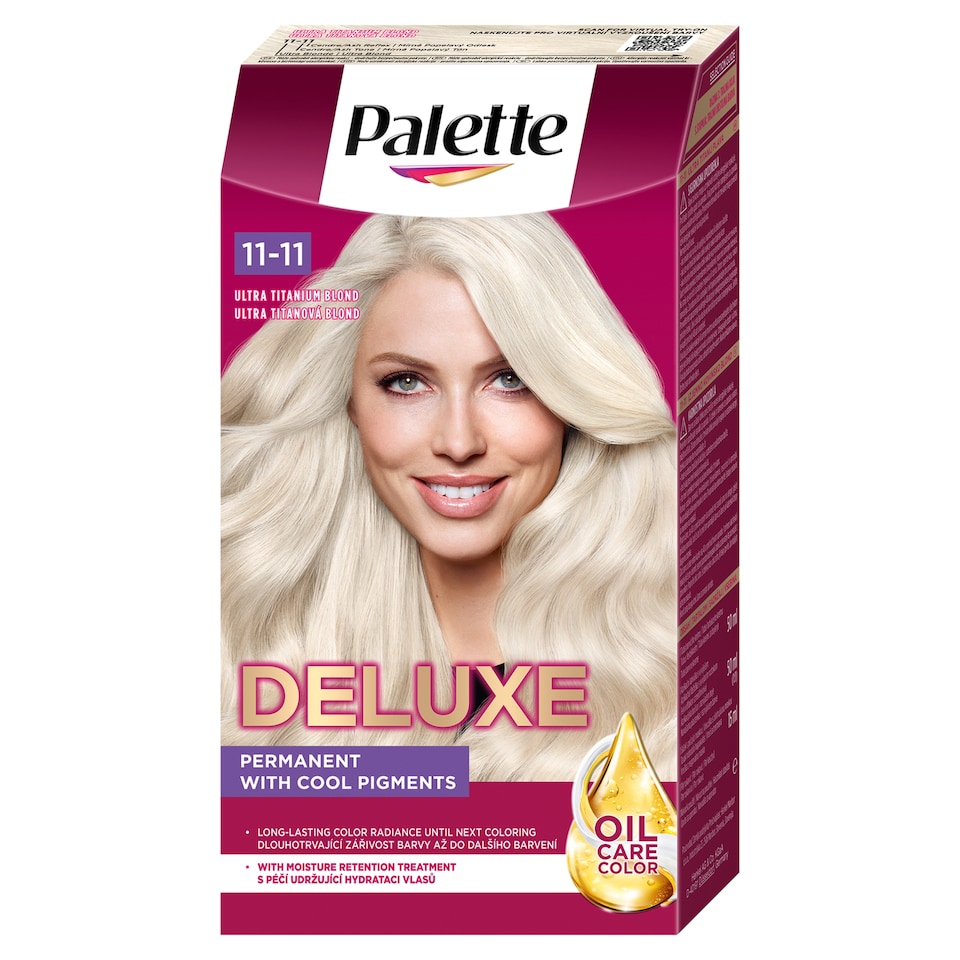 Palette Deluxe 11-11 ultra titánium tartós hajfesték  1. kép