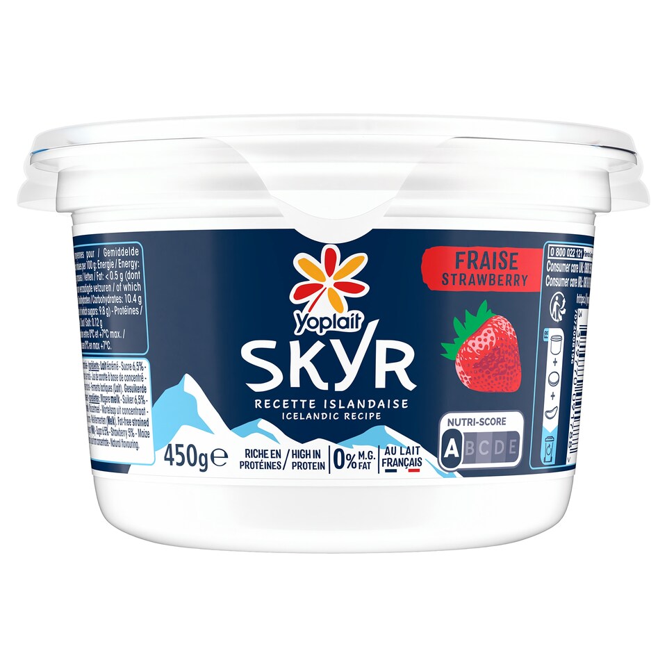 Yoplait SKYR Strawberry Yogurt 450G