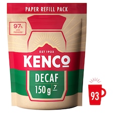 Kenco Decaff Instant Coffee Paper Refill 150g