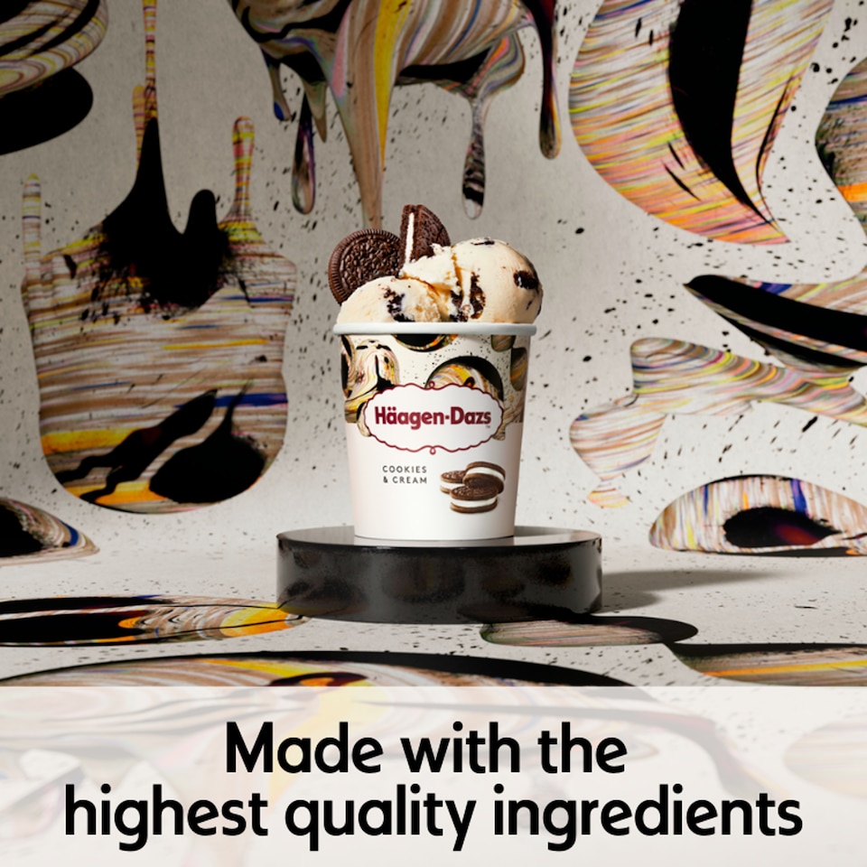 image 1 of Haagen-Dazs Ice Cream - Cookies & Cream 460ml
