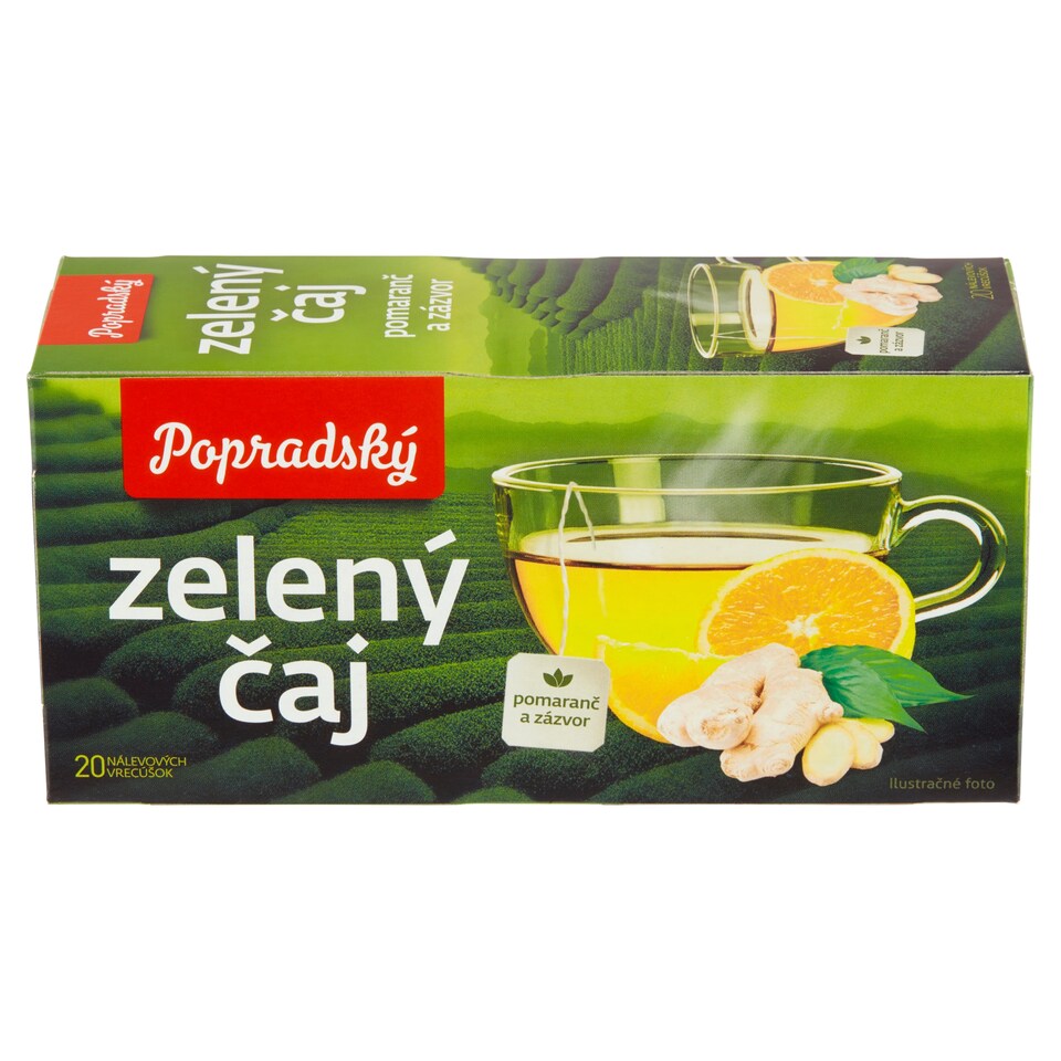 obrázok 1 z Popradský Zelený čaj pomaranč a zázvor 30 g
