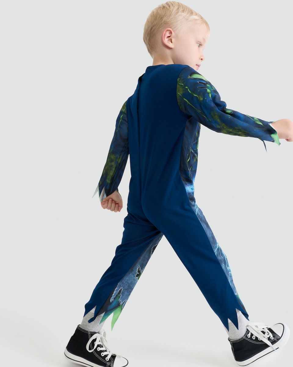 image 1 of F&F Boys 2-Piece Frankenstein’s Monster Fancy Dress Costume in Blue
