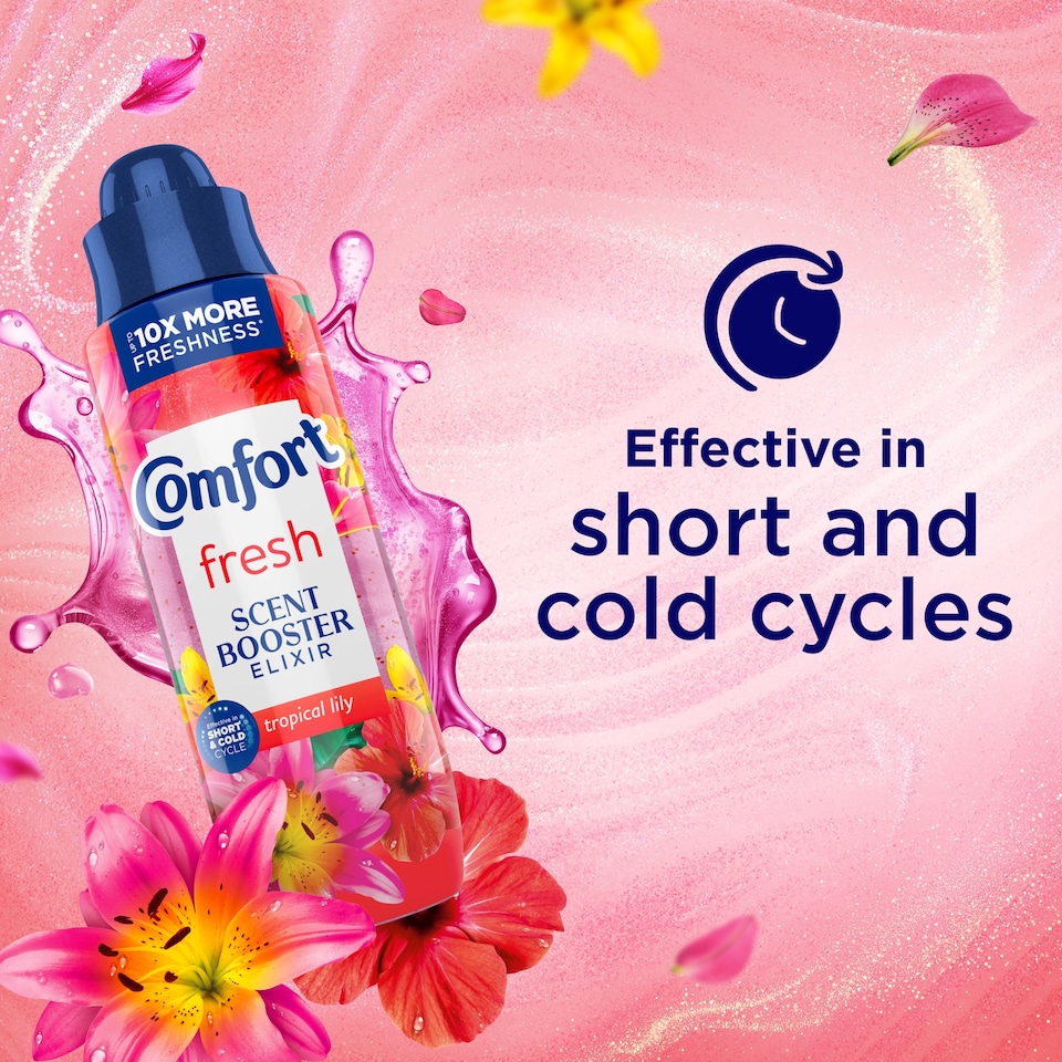 image 1 of Comfort Fresh Scent Booster Elixir Tropical Lily 736ml