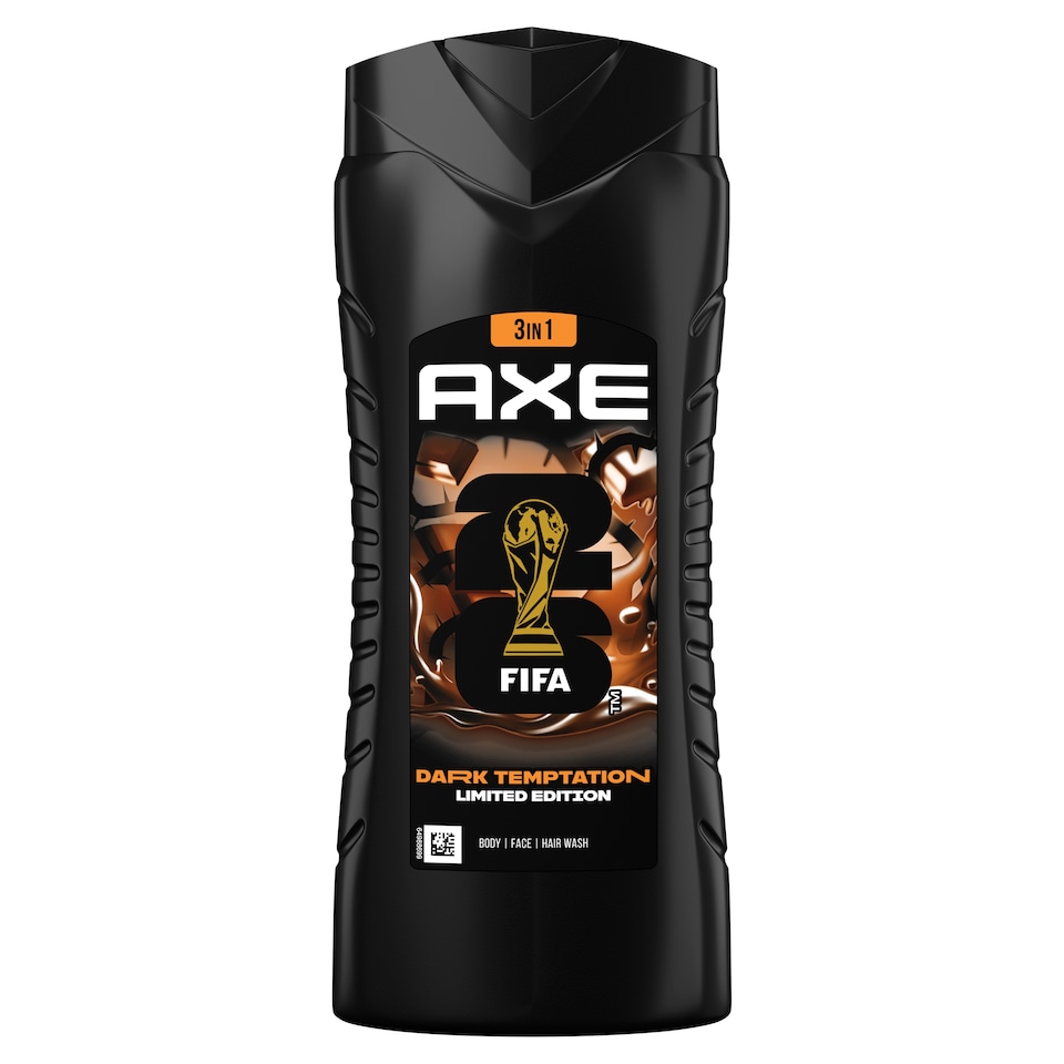 AXE FIFA Dark Temptation 3 in 1 Shower Gel for Body, Face and Hair 400 ml