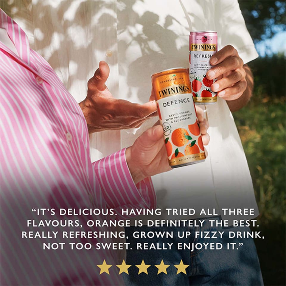 image 1 of Twinings Sparkling Tea Defence Orange 250ml