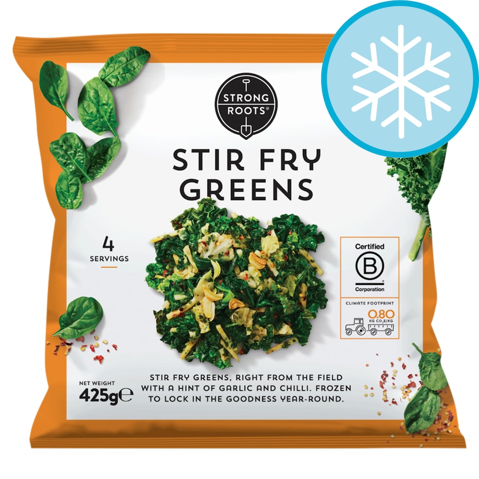 image 1 of Strong Roots Stir Fry Greens 425G