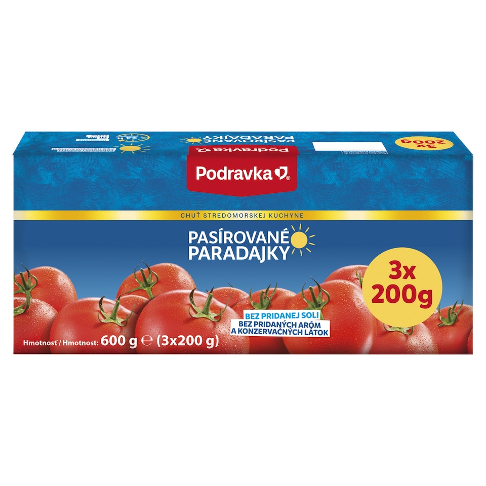 Podravka Tomato Puree 3 x 200 g (600 g)