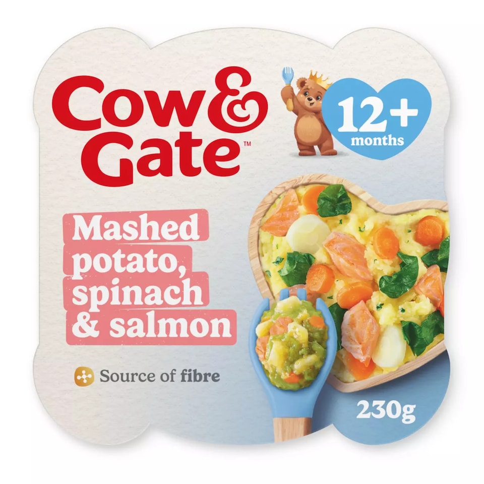 image 1 of Cow & Gate Mashed potato with Spinach and Salmon 230g