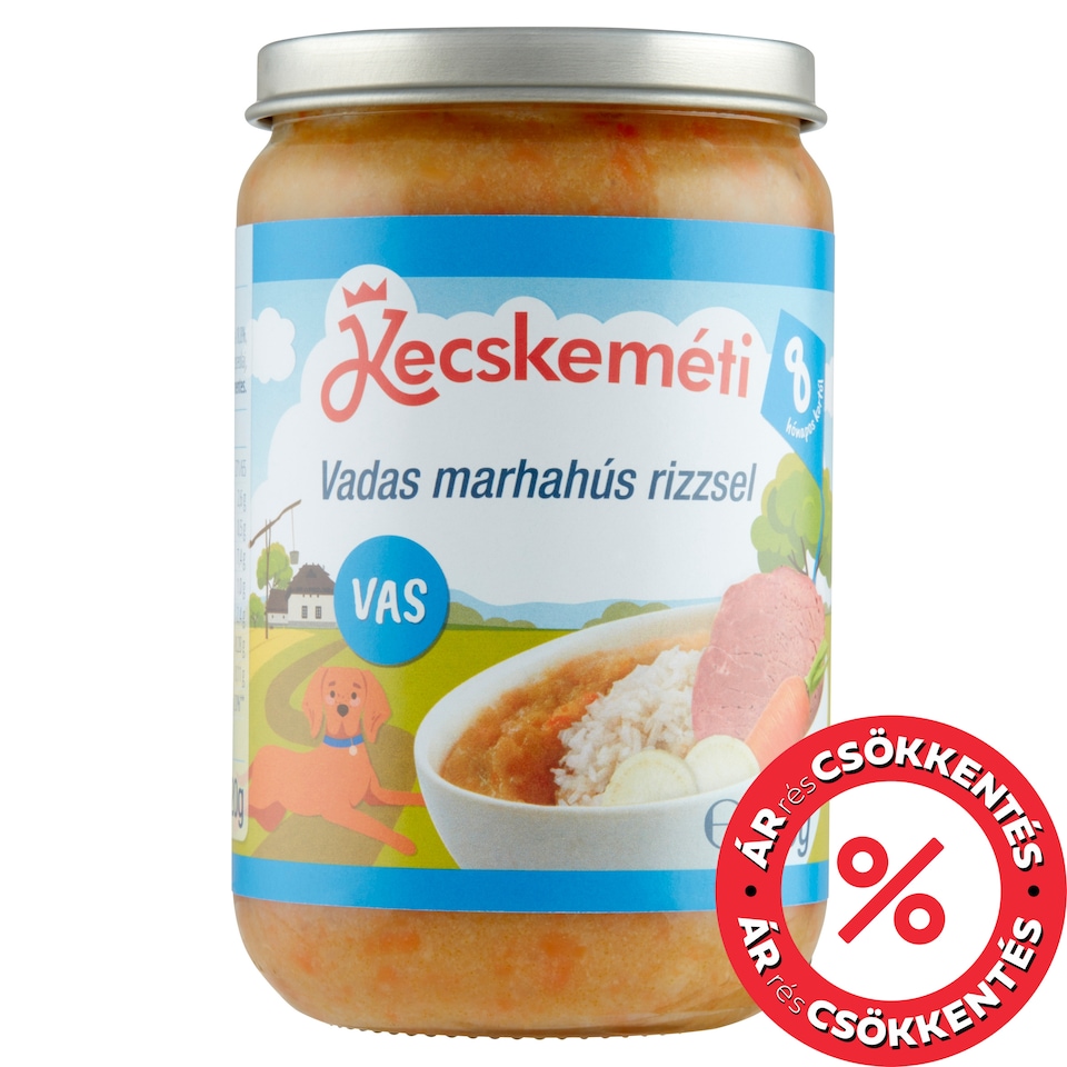 Kecskeméti Beef with Rice Baby Food 8 Months+ 220 g