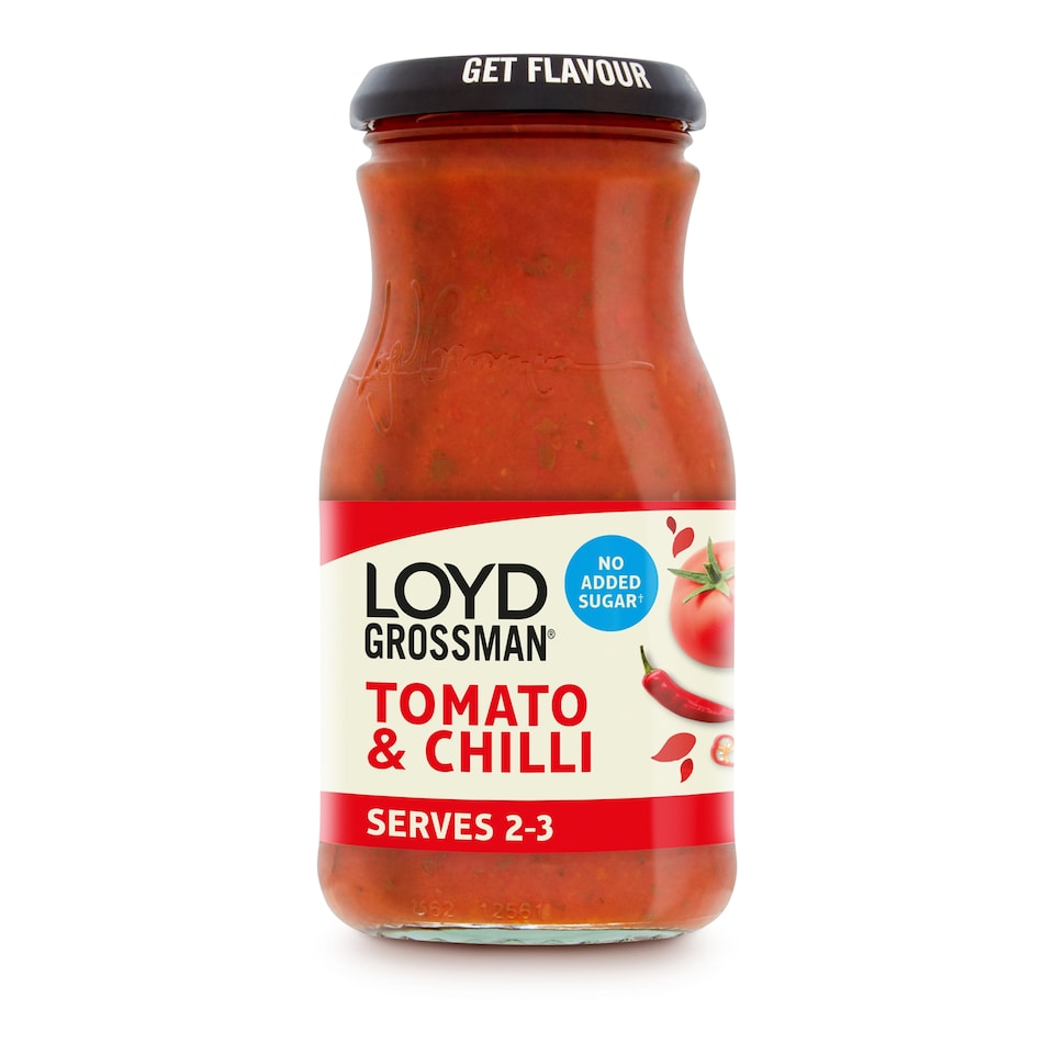 Loyd Grossman No Added Sugar Tomato & Chilli Sauce 350G