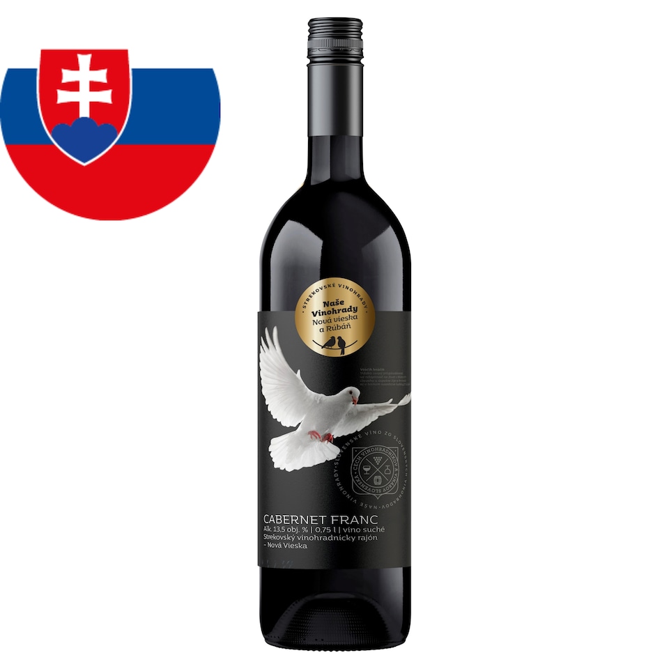 Naše Vinohrady Cabernet Franc D.S.C. akostné odrodové víno suché 0,75 l