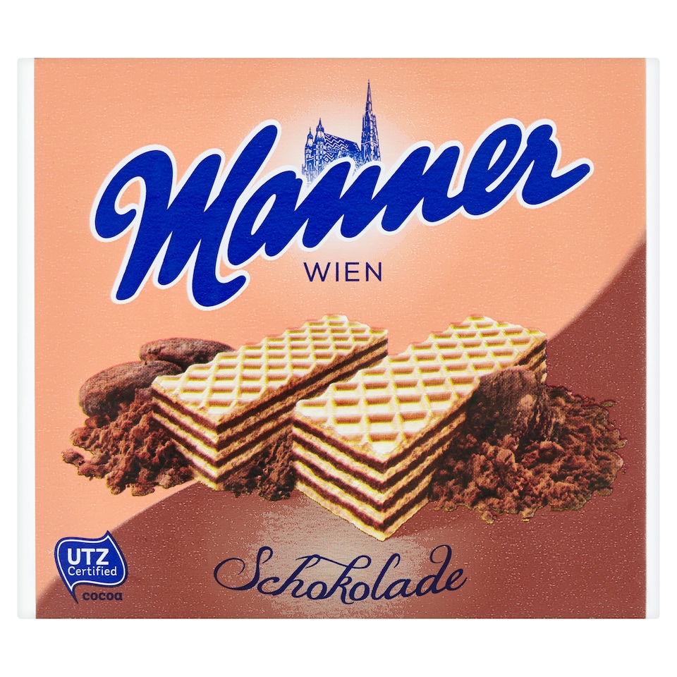 Manner Crispy Waffles with Creamy Chocolate Filling 75g