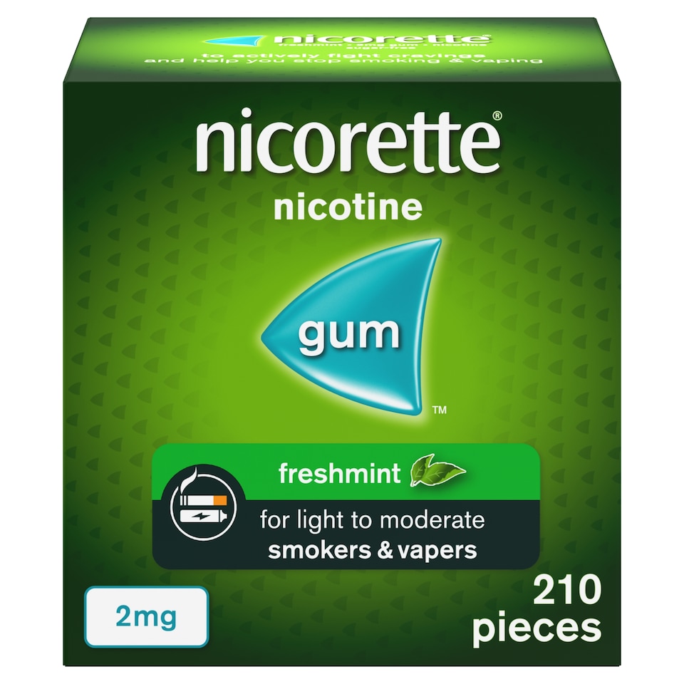 image 1 of NICORETTE S/FREE GUM 2MG FRESHMINT 210S
